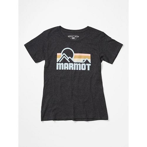 Marmot Coastal T-Shirts For Womens Black GEI864925